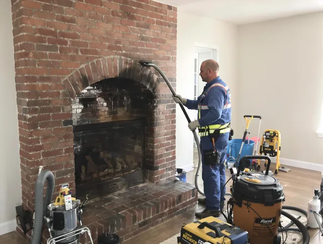 Ansonia Chimney Sweep expert performing detailed chimney sweep in Ansonia, CT