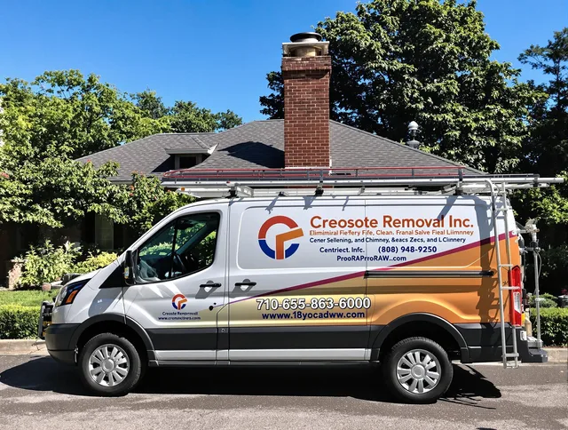 Ansonia Chimney Sweep technician removing creosote safely in Ansonia, CT