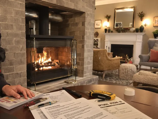 Ansonia Chimney Sweep verifying fireplace safety measures in Ansonia, CT